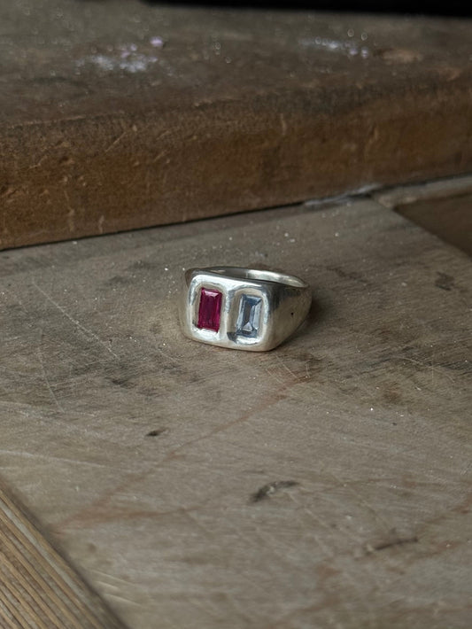 BLUE + RUBY PILLOW PAIR