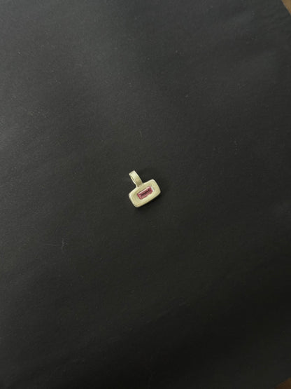 Pink Pillow Pendant Necklace