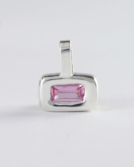 Pink Pillow Pendant Necklace